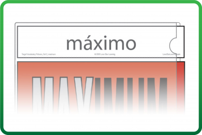 Vocabulary Spanish Word Strips